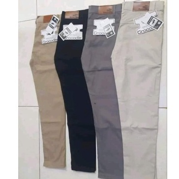 YANG LAGI HITS Celana Chino BIG SIZE Slimfit Pria Panjang Formal Kantor Original Khaki Abu Selvedge arcol