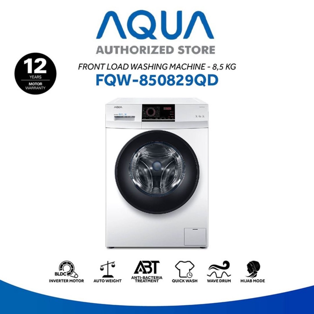 AQUA Japan Mesin Cuci Front Load 8.5Kg FQW-850829QD