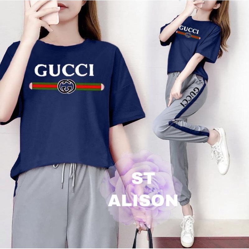 setelan baju wanita rumahan - set gucc alison