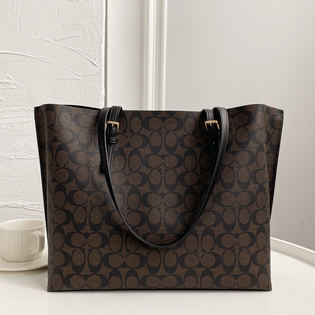 [Instant/Same Day]1665 coach Mollie Tote Women Shoulder Bag Handbag shopping bag  gwd