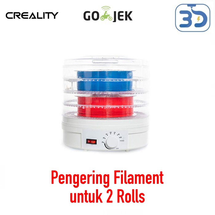 Creality 3D Filament Dehydrator Pengering Dry Box for 2 Roll Filament