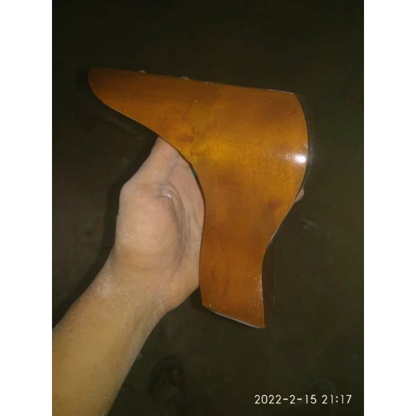 Kaki Kambing kayu 15cm/Kaki Kayu/Kaki Sofa/Kaki Meja/Kaki Kambing