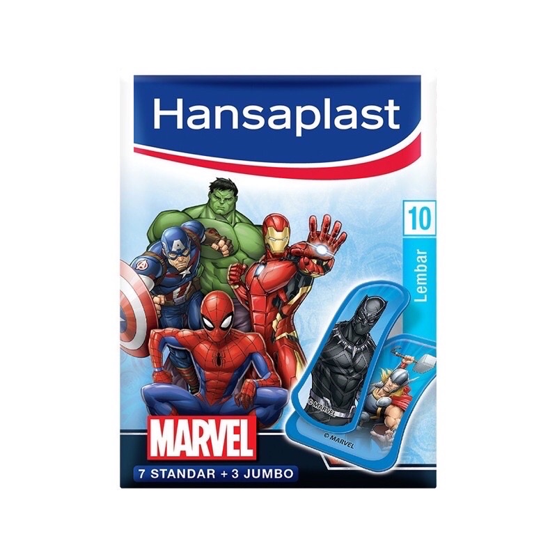 Hansaplast Karakter / Hansaplast Anak isi 10 pcs / Plester Kain Elastis Anak