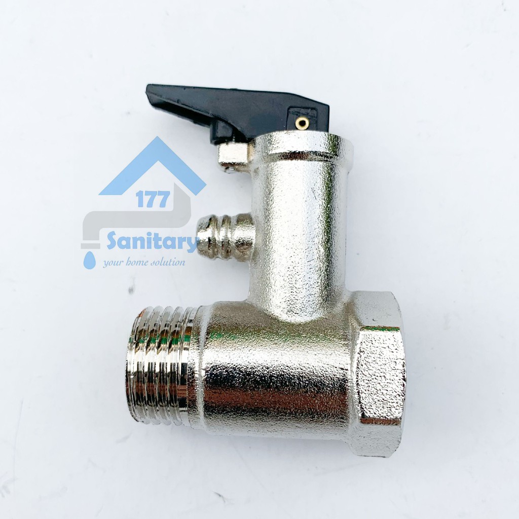 Safety valve Kuningan- klep pengaman air water heater safeti valve pemanas air brass nepel fititing spare part heater panas dingin /X33