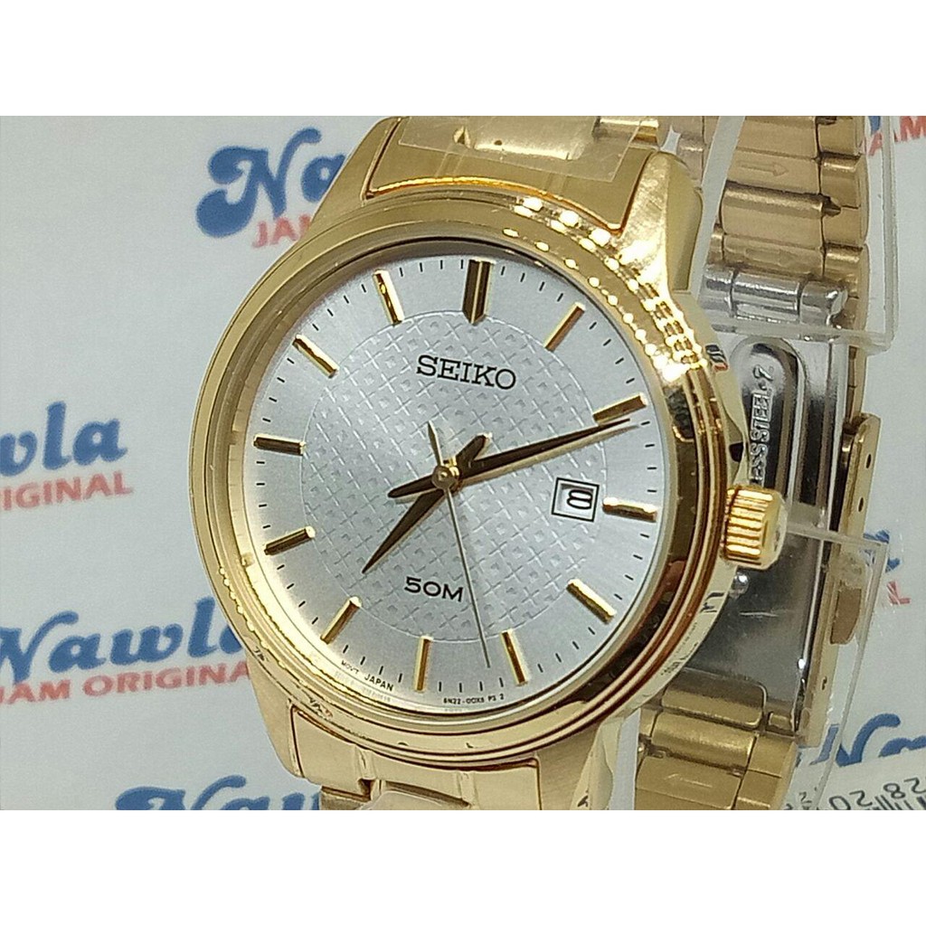 Seiko Ladies SUR744P1 Gold Plated Stainless | Jam Wanita SUR744