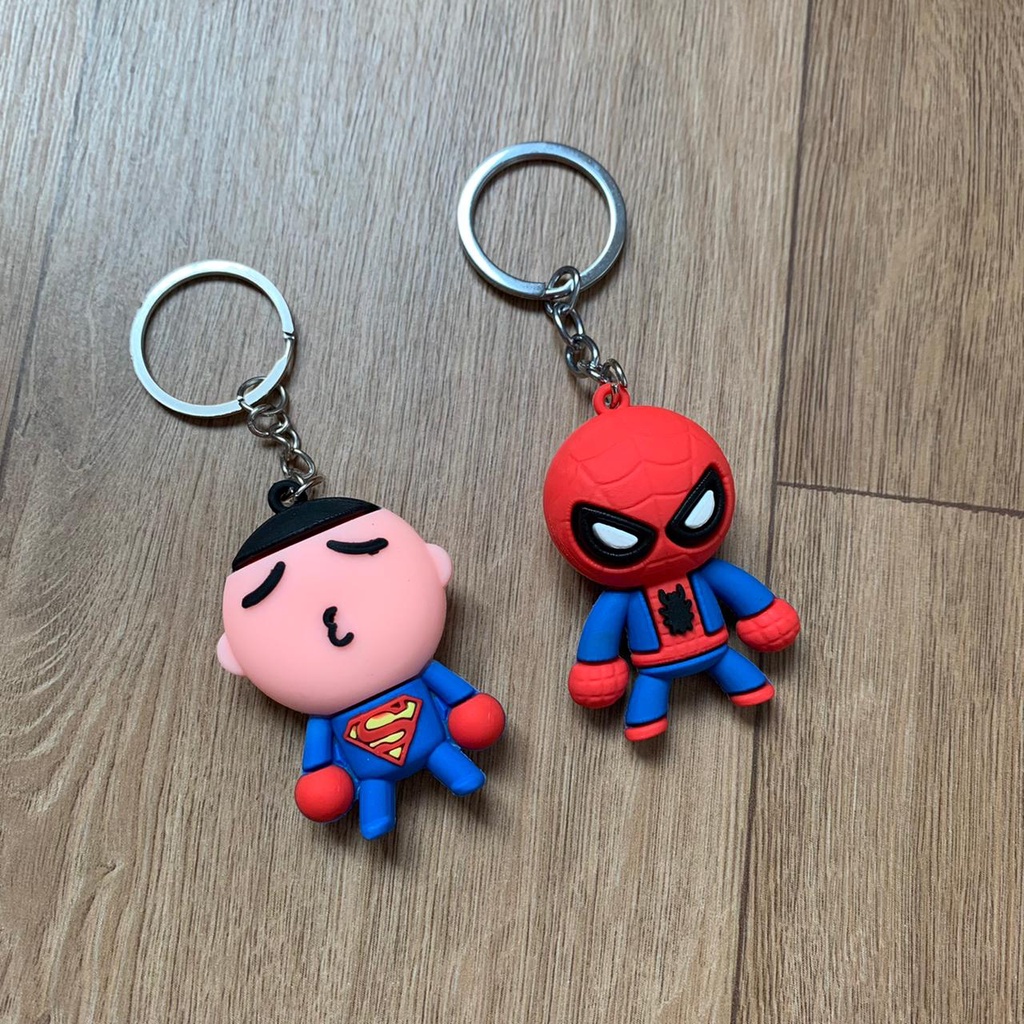 GANTUNGAN KUNCI HERO LUCU UNIK KEYCHAIN SOUVENIR IMUT KARAKTER IMUT READY GROSIR DAN COD TERMURAH