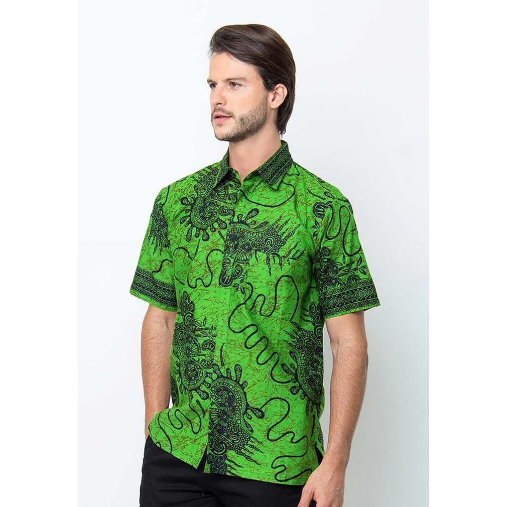 Baju Kemeja Batik Cirebon Pria Lengan Pendek Bahan Katun Baju Kemeja Batik Cirebon Pria Lengan Pendek Bahan Katun