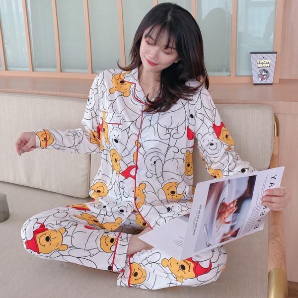 Gobra ♕ PW074 Pakaian Tidur Wanita Bahan Premium Tebal Nyaman Motif Piyama Import COD