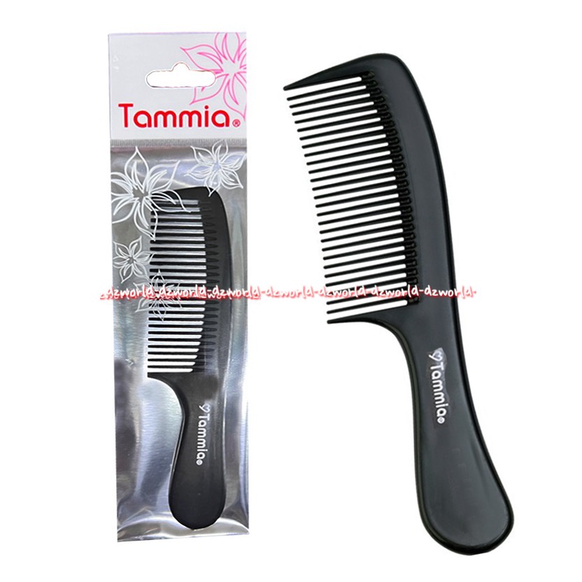 Tammia Sisir Tulang Gagang Hitam Black Comb Tamia Combs Sisir Rambut Gigi Agak Jarang Sisir Dengan Gagang Comb With Handle