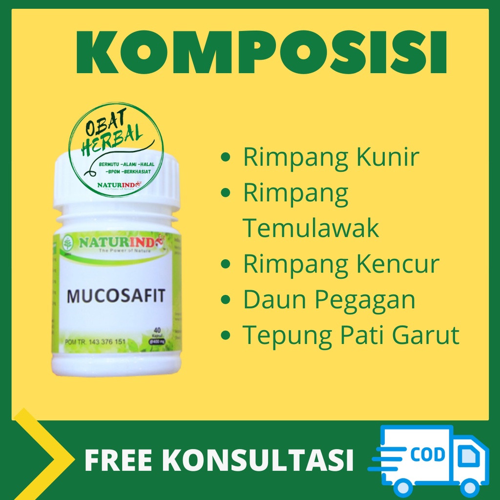 Obat Asam Lambung Maag Herbal Ampuh Asam Lambung Maag Gerd Kronis Sakit Perut Mual Mucosafit Naturindo-3