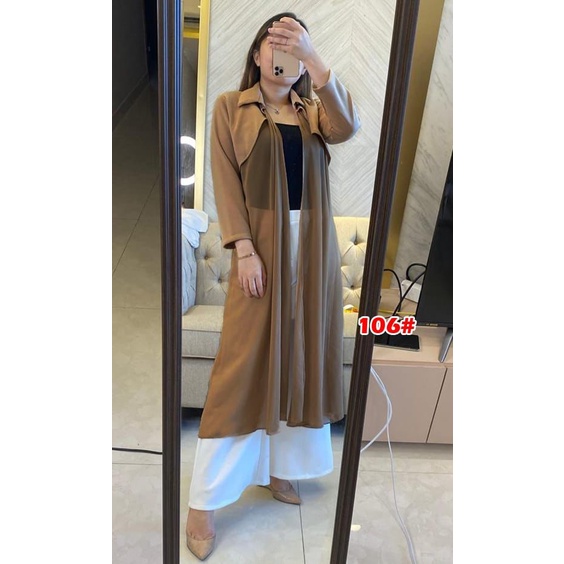 106# CARDIGAN atasan wanita fashion wanita/baju atasan wanita terbaru/CadiganPanjang/Cardigan Korea