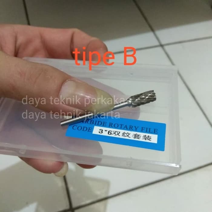 mata tuner 3 x 6 tipe B - bor cuner - mata korek motor carbide