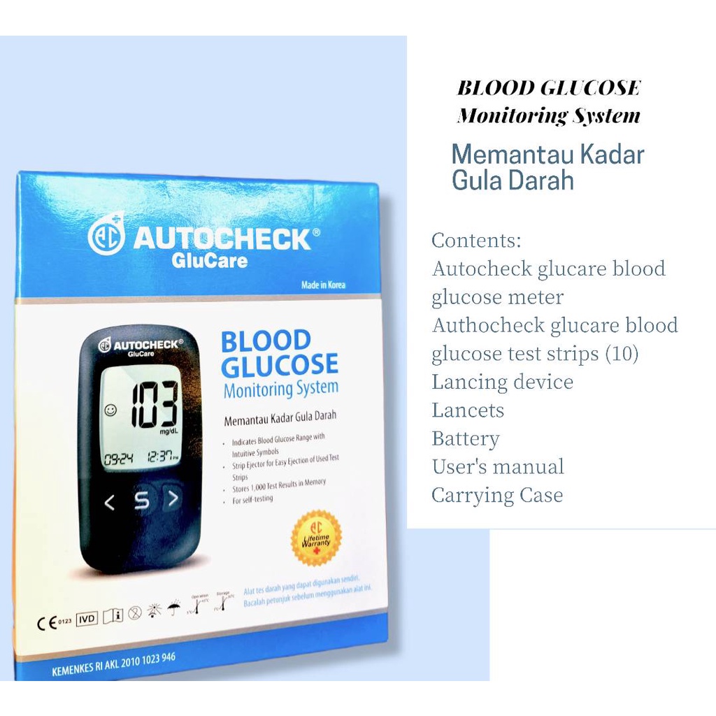 Autocheck GluCare Blood Glucose