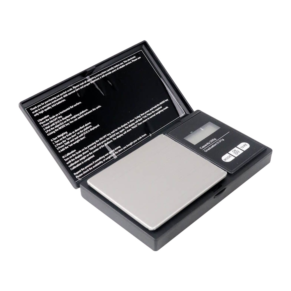 

Taffware Digipounds Timbangan Mini Perhiasan Emas Berlian 200g 0.01g - SC-13 - Black