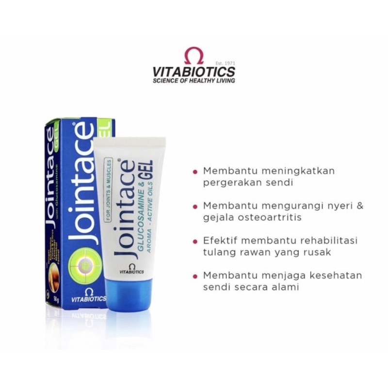 Jointace gel 50 gram ( krim menghilangkan nyeri tulang &amp; sendi )