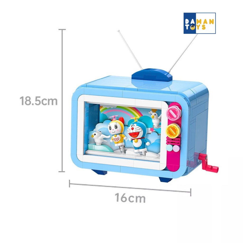 Keeppley Bricks Doraemon Time Machine mesin waktu figure mainan ori