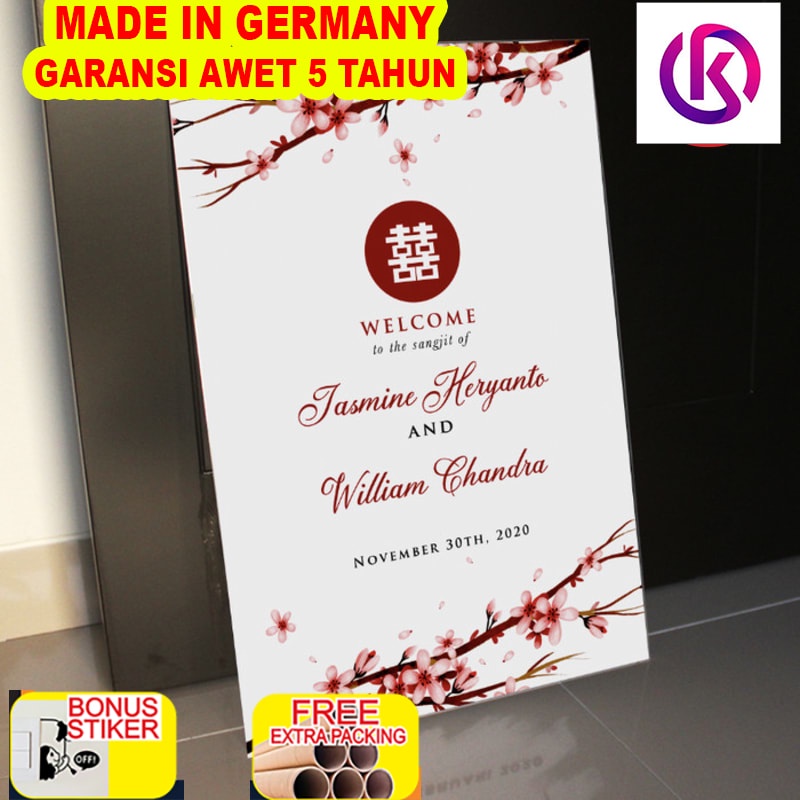 

Promo Welcome Signage Sangjit Acrylic / Shuang Xi Signage