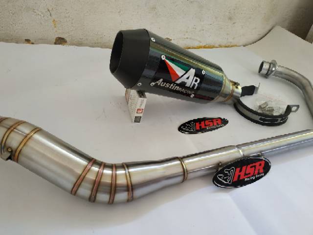 KNALPOT RACING AUSTIN NEW VERZA SONIC SATRIAFU MPRO R15 v3 CBR 150R CB 150 XABRE VIXION BISON NMAX-1