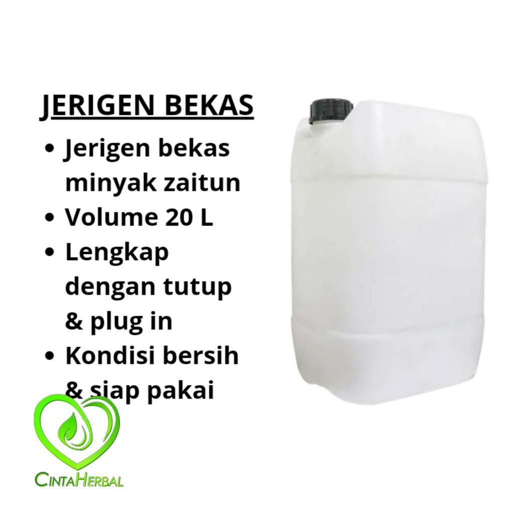 Jerigen Bekas 20 Liter | Jerigen Plus Tutup & Plug In