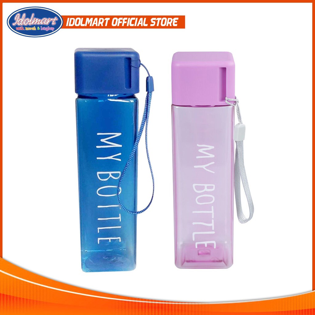 IDOLMART  My Bottle Kotak - My Bottle Petak - Botol Minum Idolmart Surabaya