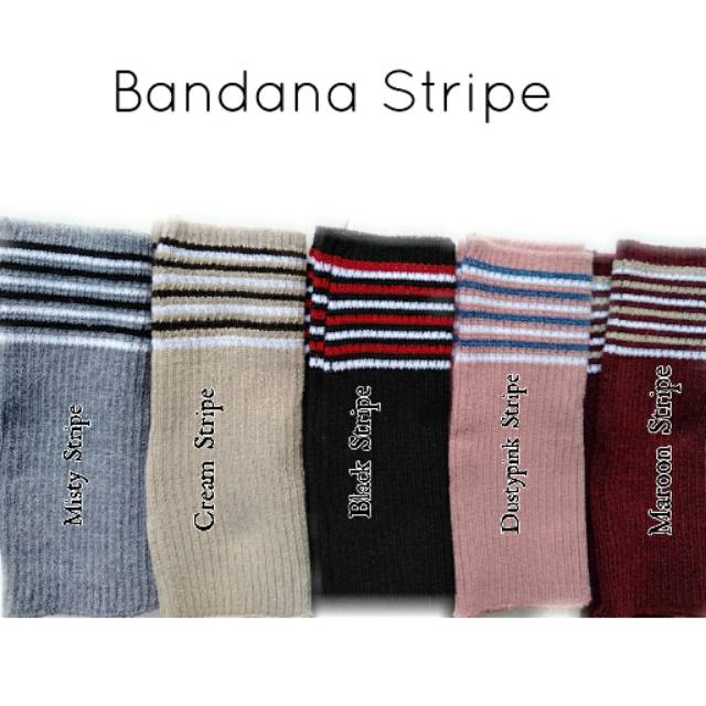 Bandana Stripe Rajut