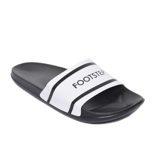 RETRO 0 4 BLACK WHITE Sandal  Slide Pria  Ringan Slop flip 