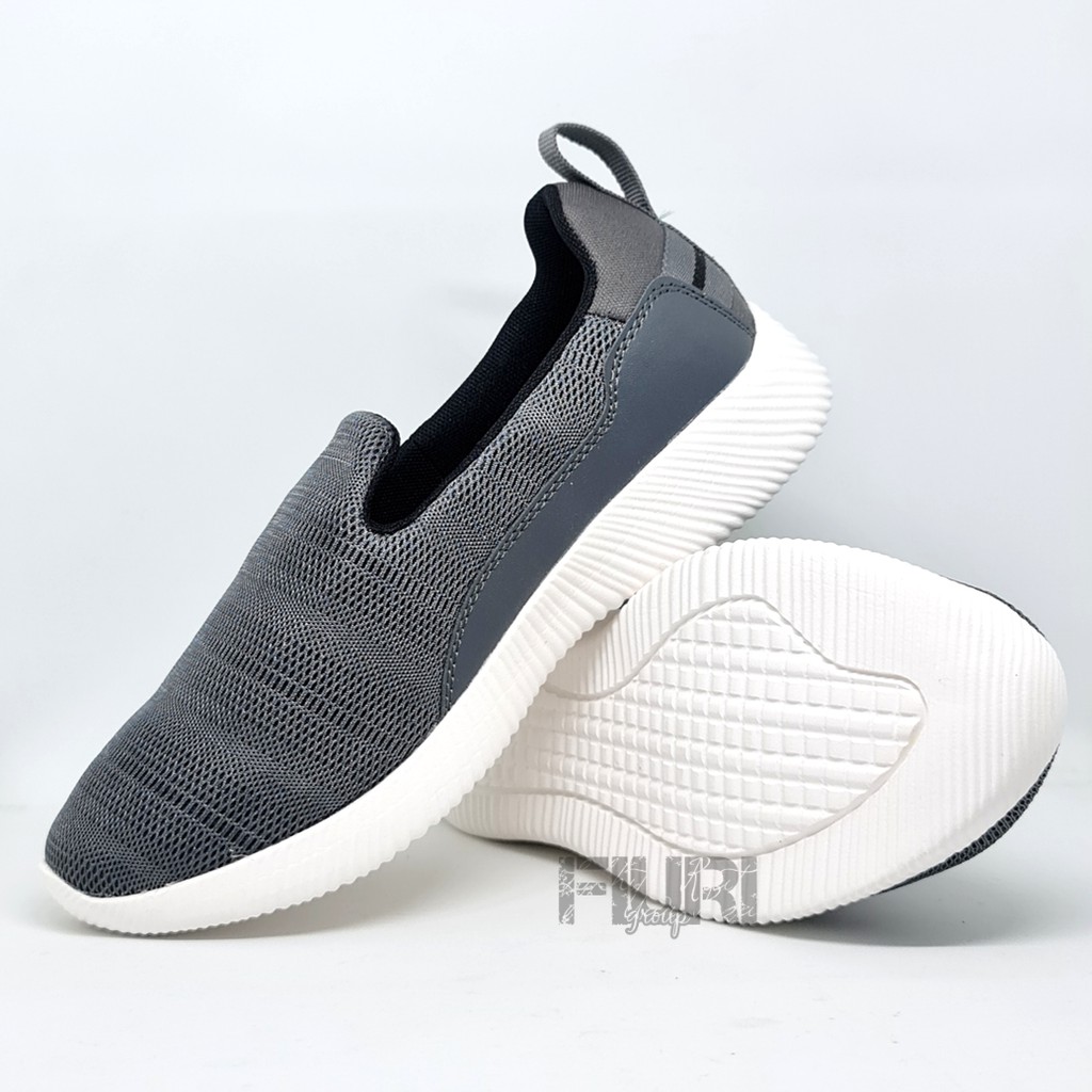 FIURI - Ardiles Original - Cagiva Abu-Abu 39-44 - Sepatu Olahraga Pria - Sepatu Slip On Pria Cowok - Sepatu Jogging Senam Lari  Laki-Laki - Sepatu Santai Cowok Pria - Sepatu Sekolah - Sepatu Sneakers Pria - Sepatu Kets Pria - Sepatu Promo Murah