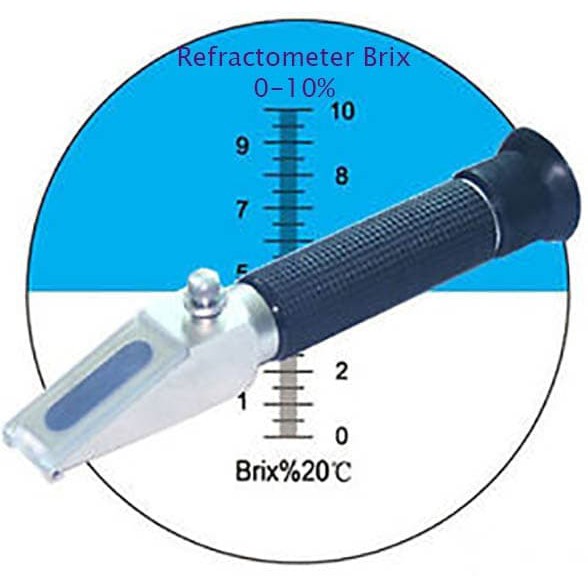 

Unik Refractometer Brix 0-10% Gula Buah Sayur Jus Fruit Vegetable Juice Limited