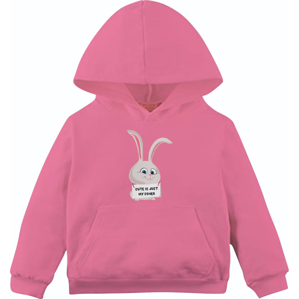 HOODIE ANAK PEREMPUAN RABBIT QUOTE//HOODIE ANAK TEBAL TERBARU,