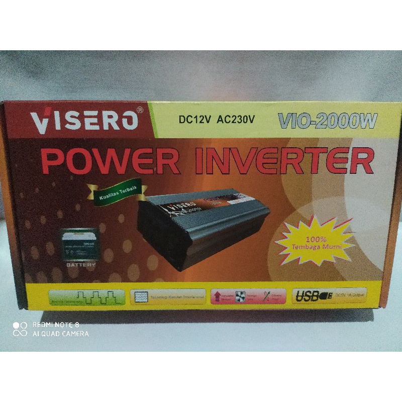 power inverter 2000w merk VISERO