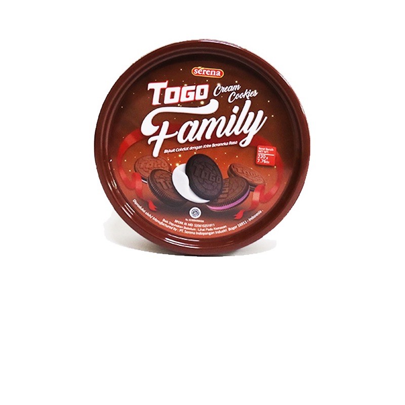 Togo Cream Cookies Family 220gr kaleng