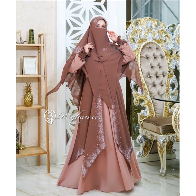 Mecca Syari by Rayhan Co. Brown Ceruty Import
