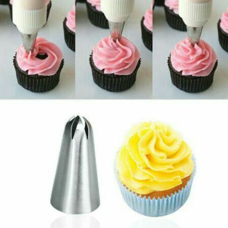SPUIT LOCAL #2D STAR MAWAR KUNCUP BINTANG 2D KEMBANG BUNGA DIY ART BUTTERCREAM DEKORASI KUE CAKE