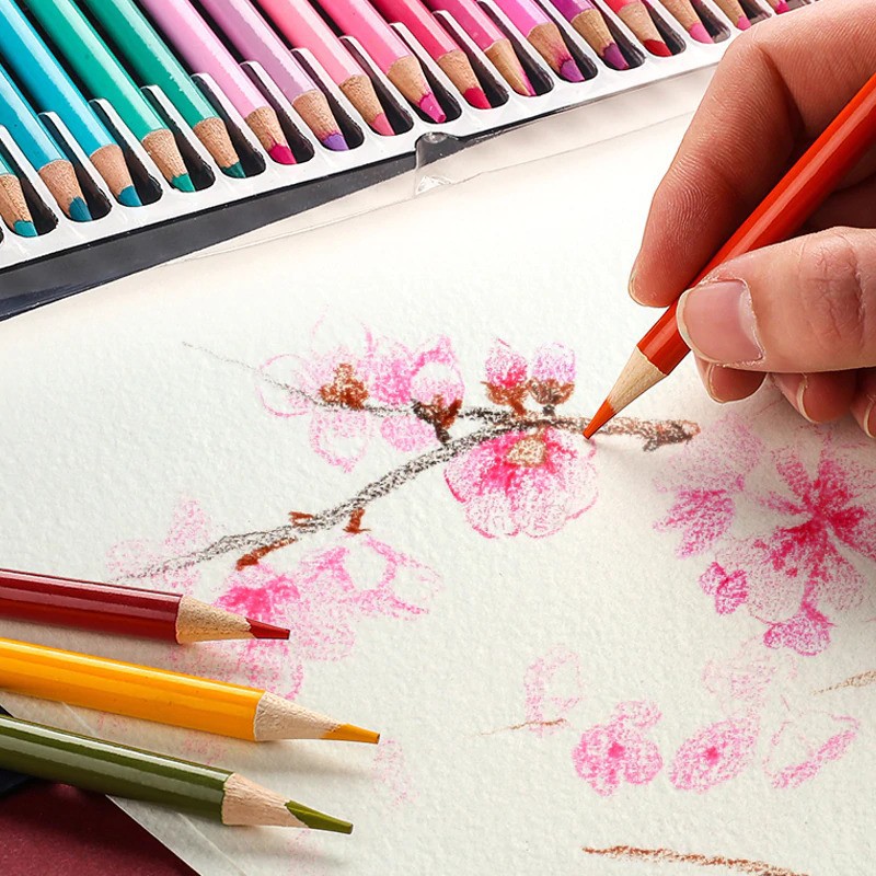 

HJK Pensil Warna Brutfuner Painting Oil Pencil Artist Color Pencils Set 72