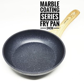 Wajan Fry Pan Teflon Anti  Lengket  YOSHIKAWA Marble Ceramic 