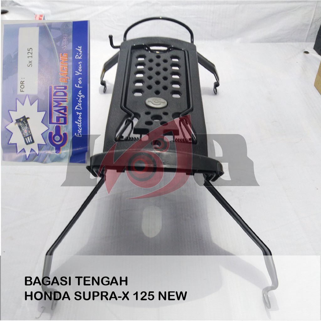 Bagasi Tengah Supra-X 125 New Honda Batman Rak Besi Jepit Kuat Kokoh Awet Bagus