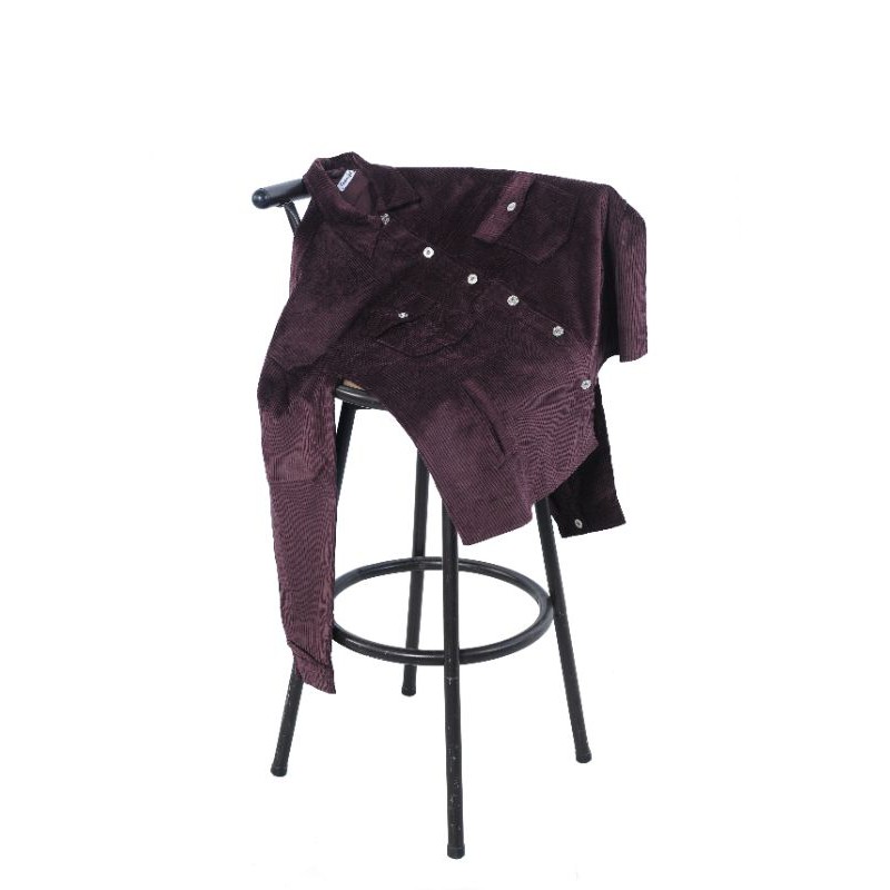 BIG SIZE / OVERSHIRT CORDUROY BURGUNDY
