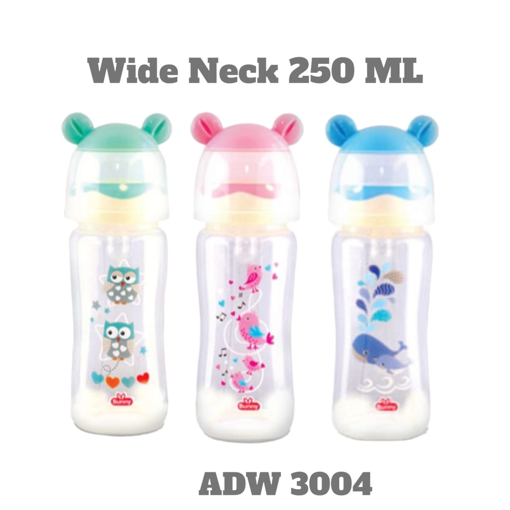 GloryBaby-LustyBunny Botol Susu Bayi Wide Neck 125 ml - 250 ml