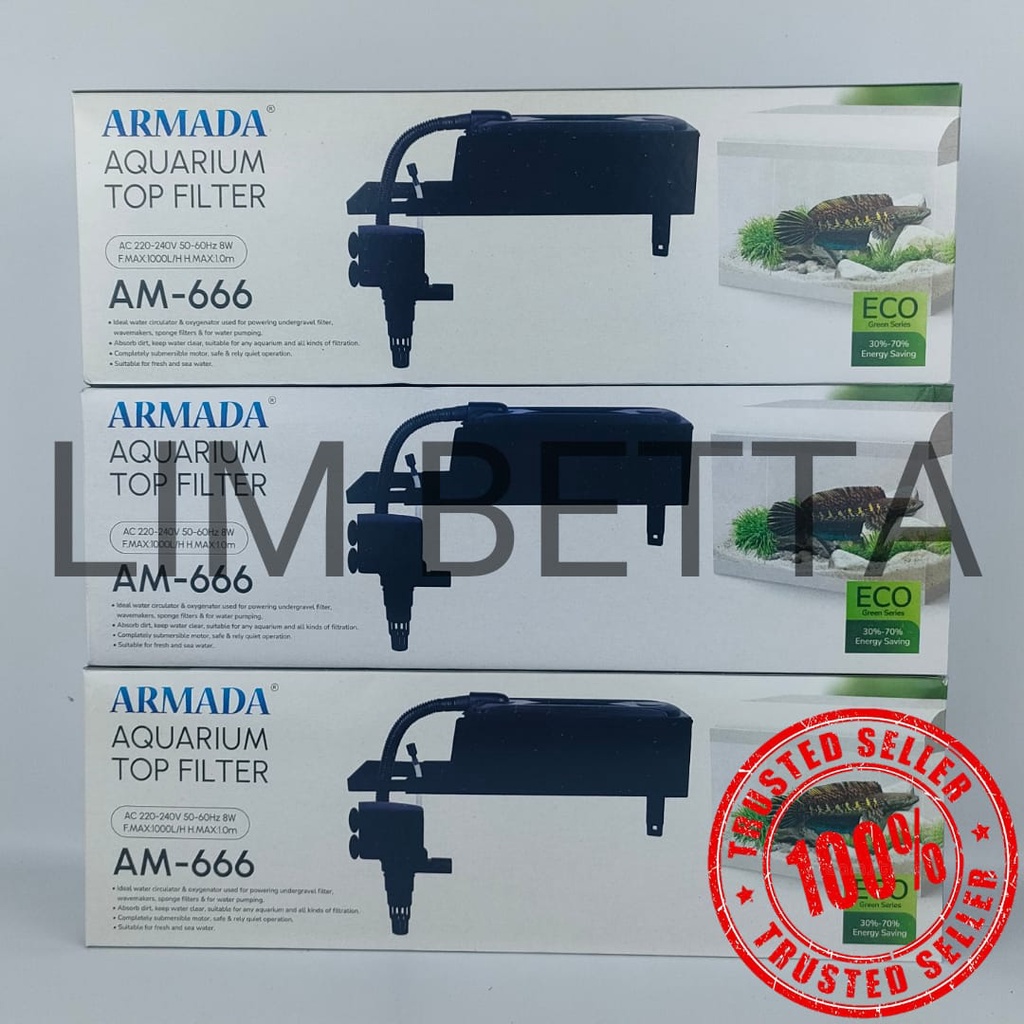 TOP FILTER ARMADA AM-666 / TOP FILTER AQUARIUM 3 IN 1 ARMADA