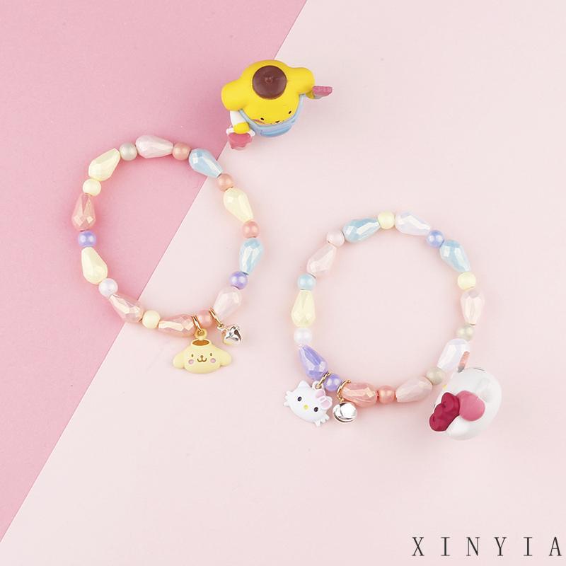 Xia.id Gelang Tangan Anak Perempuan Desain Kartun Kucing Anjing Cinnamoroll