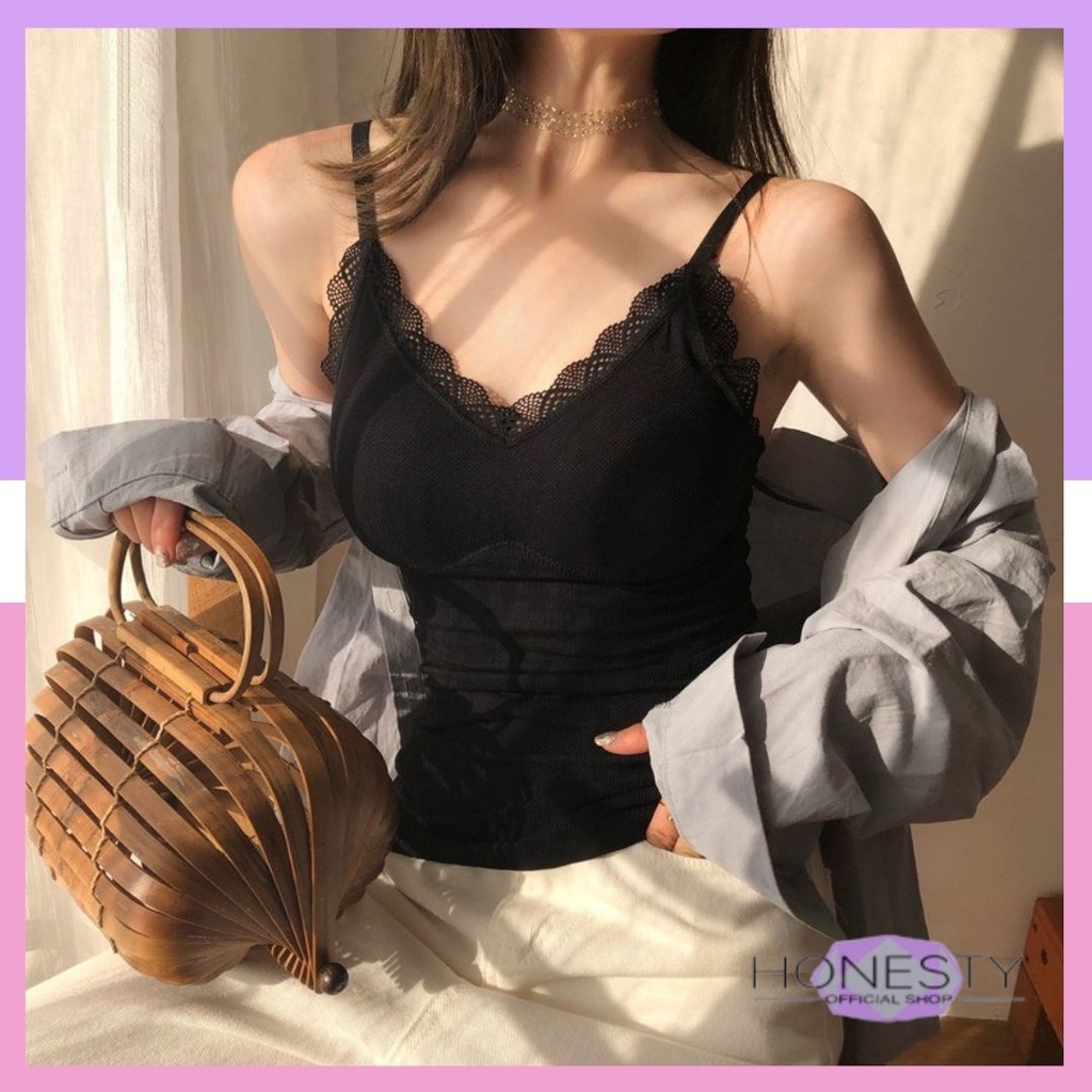 Miss H ~ 180 Tanktop Bra Wanita Pakaian Atasan Tanpa Lengan Tanktop Bra Singlet Import Model Kekinian