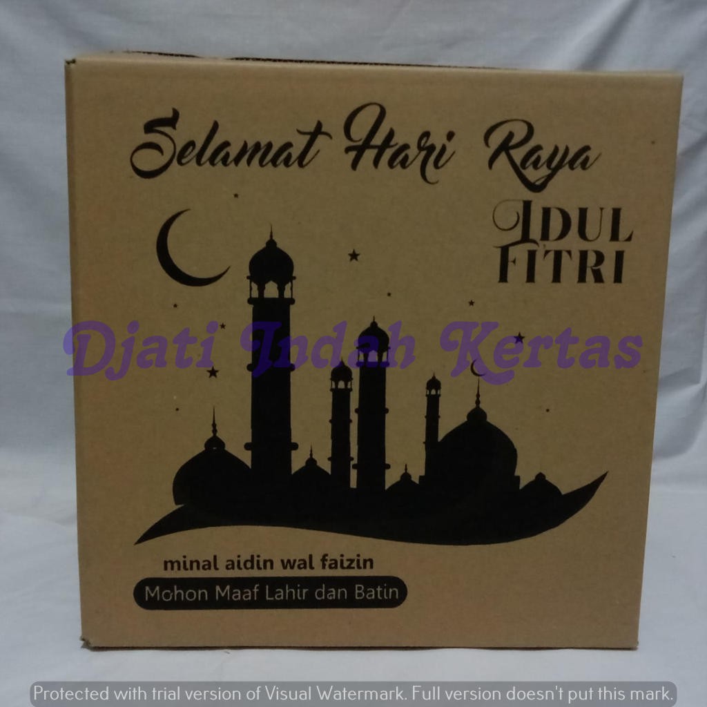 MURAH !!! Kardus Idul Fitri / Kardus Lebaran / Kardus Parcel / 1 warna (Uk. 30x30x25) 10pcs