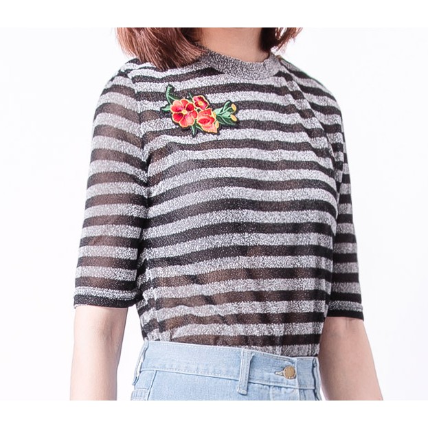 Kaos Army Crop Tees Tee Atasan Tshirt Oblong Tumblr Print Wanita Murah