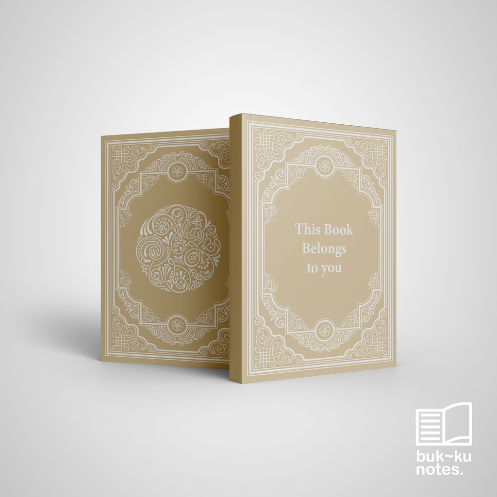 

Notebook Custom motif ornament arab buku catatan tulis