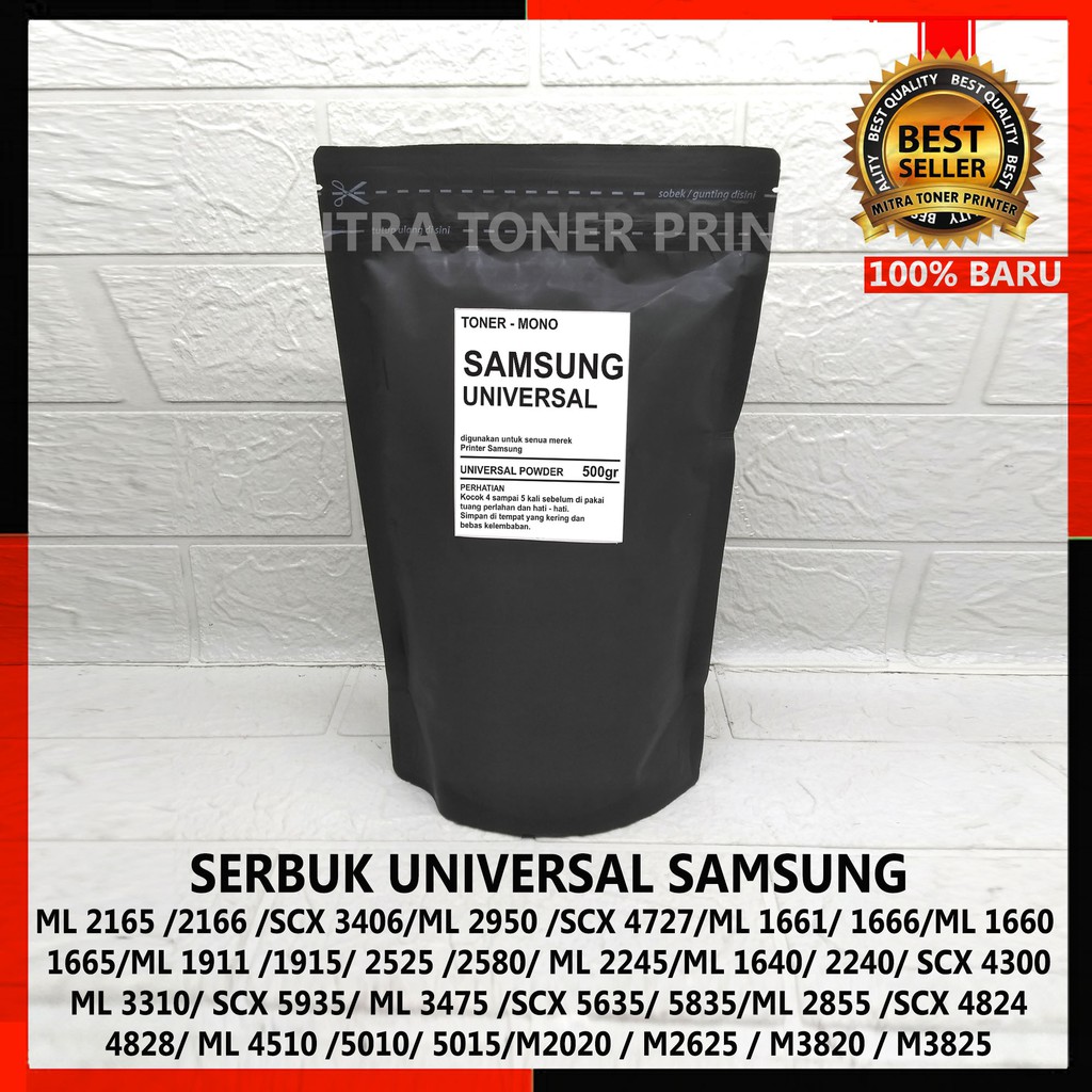 Serbuk Toner Universal untuk semua merek Printer Samsung  500grm