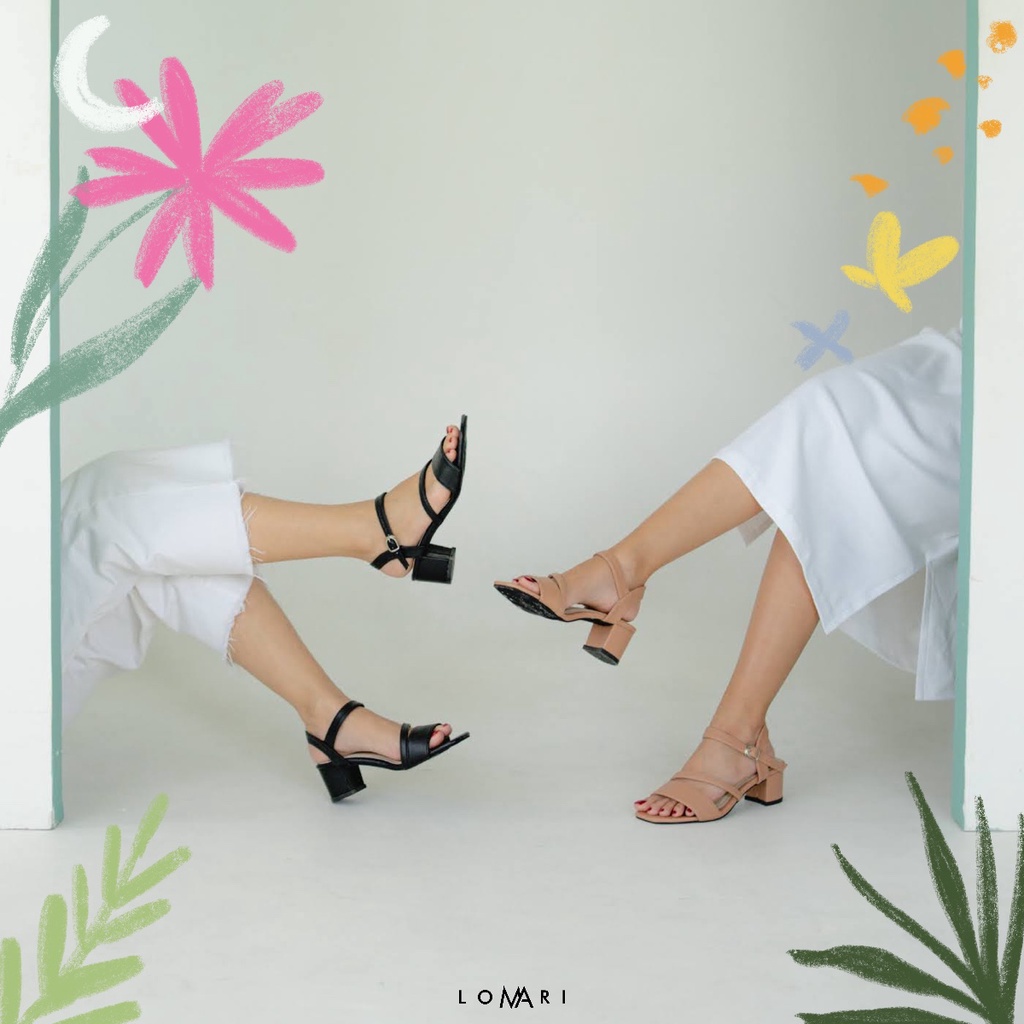 GLYNN SERIES LOMARI 5CM - Sandal Heels Wanita