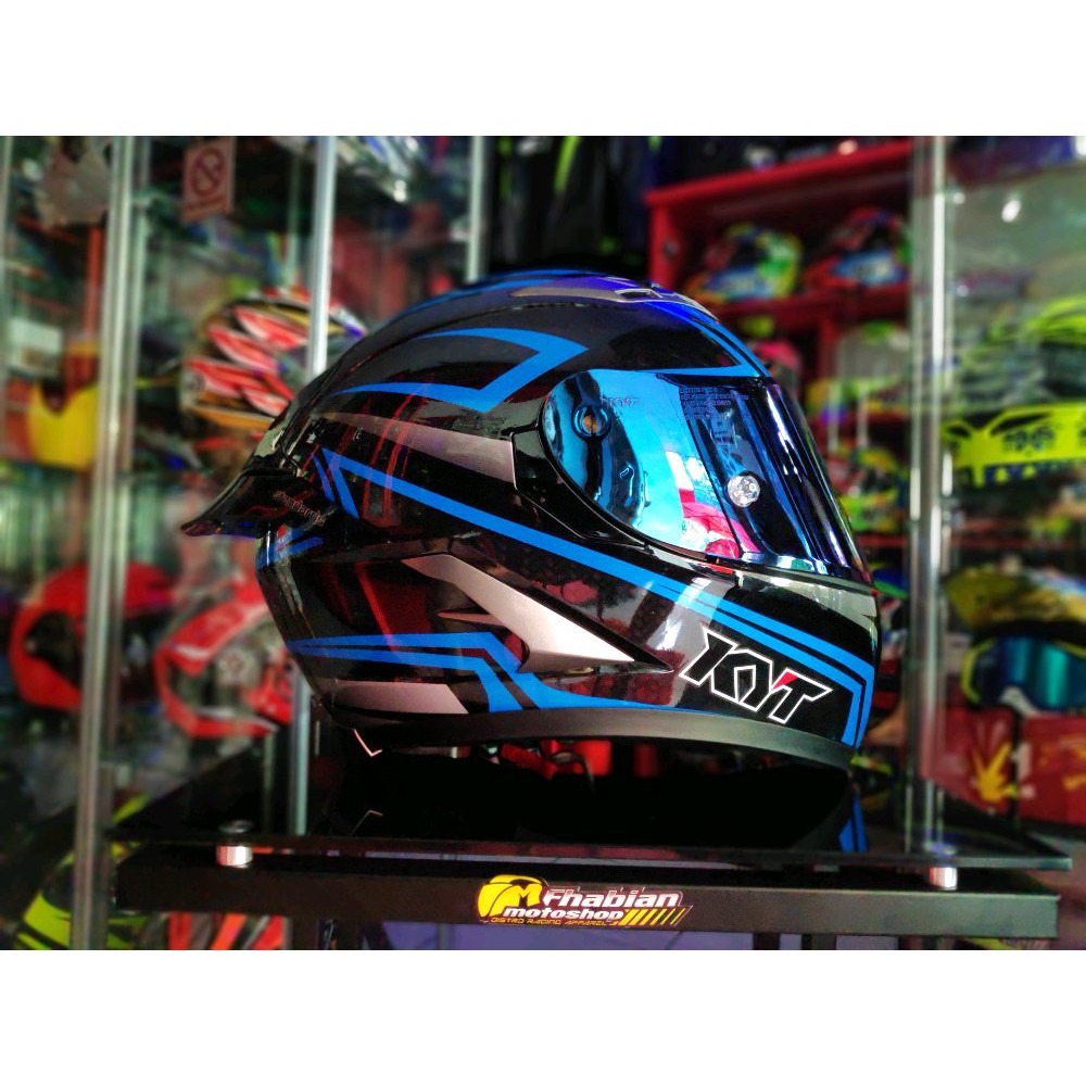 Kyt Vendetta Falcon Carbon blue paket Ganteng Limited