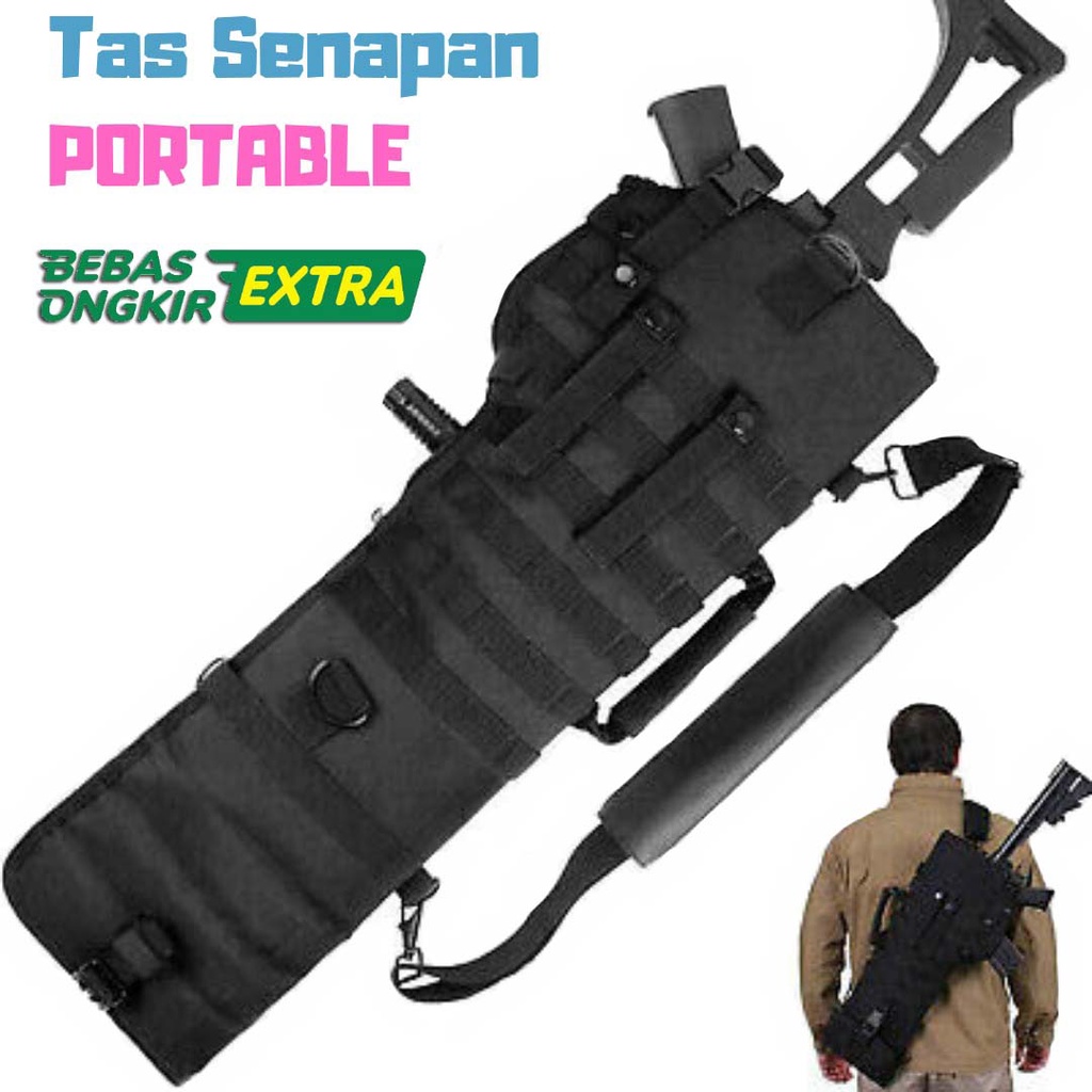 Tas Selempang Senapan Angin Berburu Hunting Gun Bag Carrier Holster Senapan PCP Mini