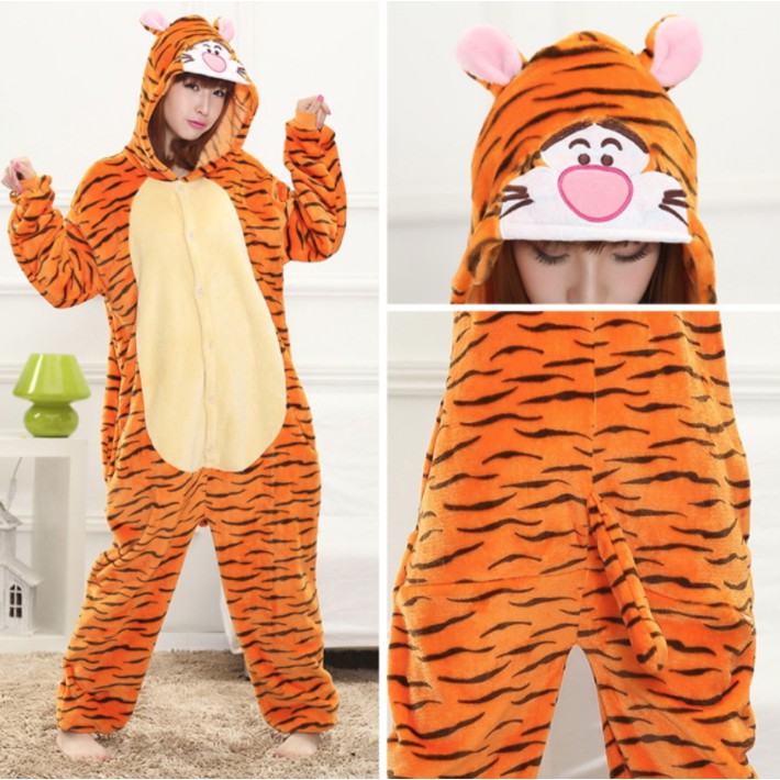 ONESIE PIYAMA KOSTUM DEWASA - KARAKTER 1 PIKACHU TOTORO PANDA dll