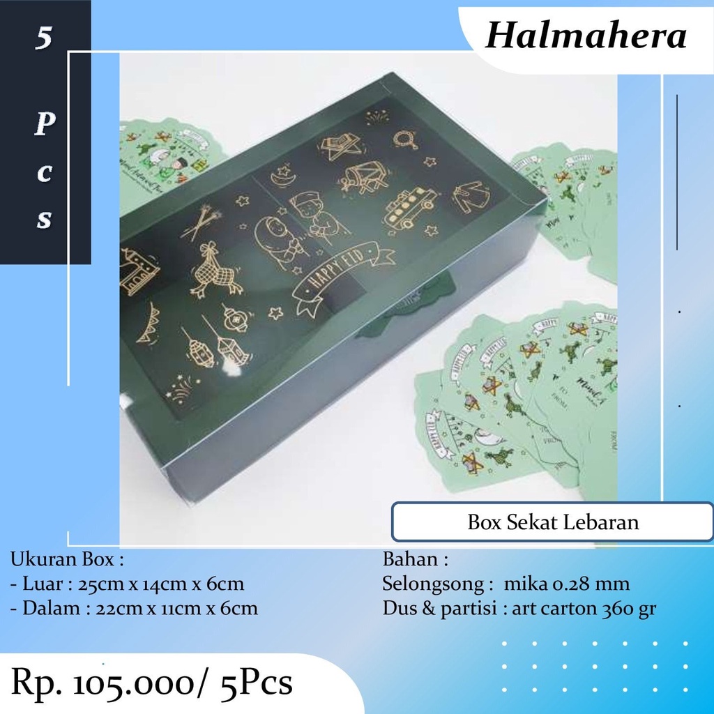 

Hampers Lebaran Dus Kotak Egg Tart Sekat 2 Kotak Kue Kering Idul Fitri Isi 5 Pcs Termasuk Kartu Ucapan ID7
